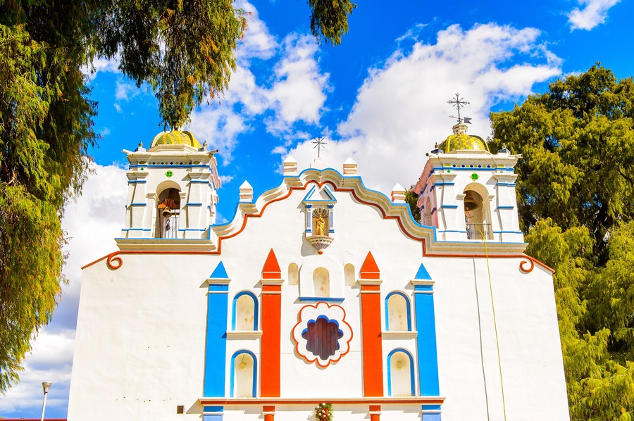 Temple of the Virgin Mary of the Assumption,Santa Maria del Tule, Oaxaca, Mexico.