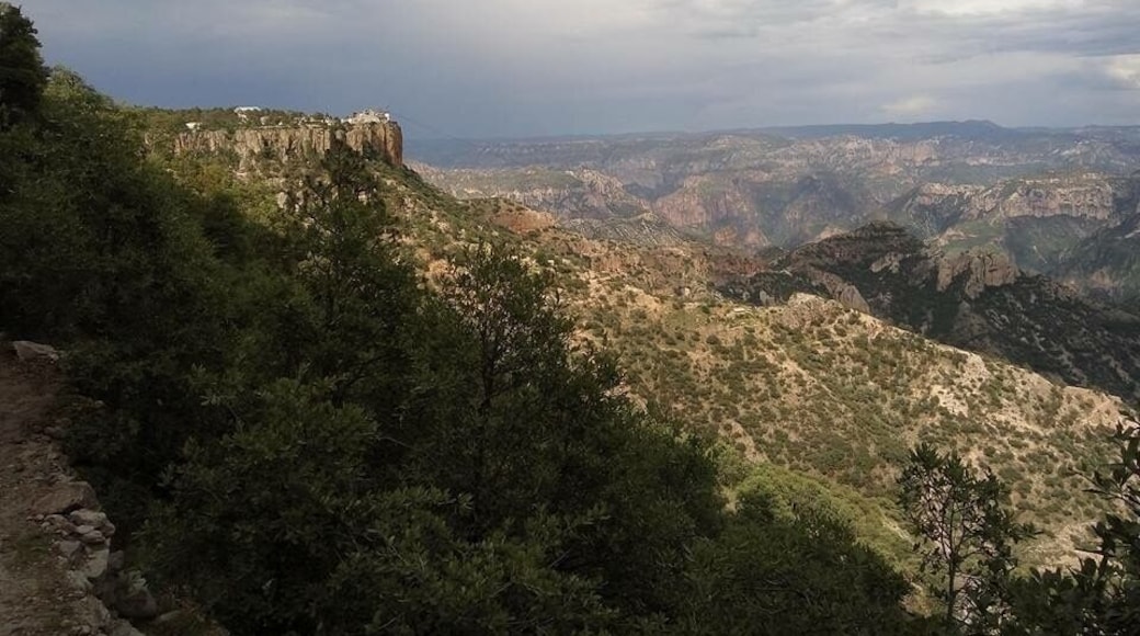 Copper Canyon, in northern Mexico, is a series of massive canyons in the Sierra Madre Occidental mountains. Popular for hiking, it gets its name from the copper-green hue of the canyon walls.