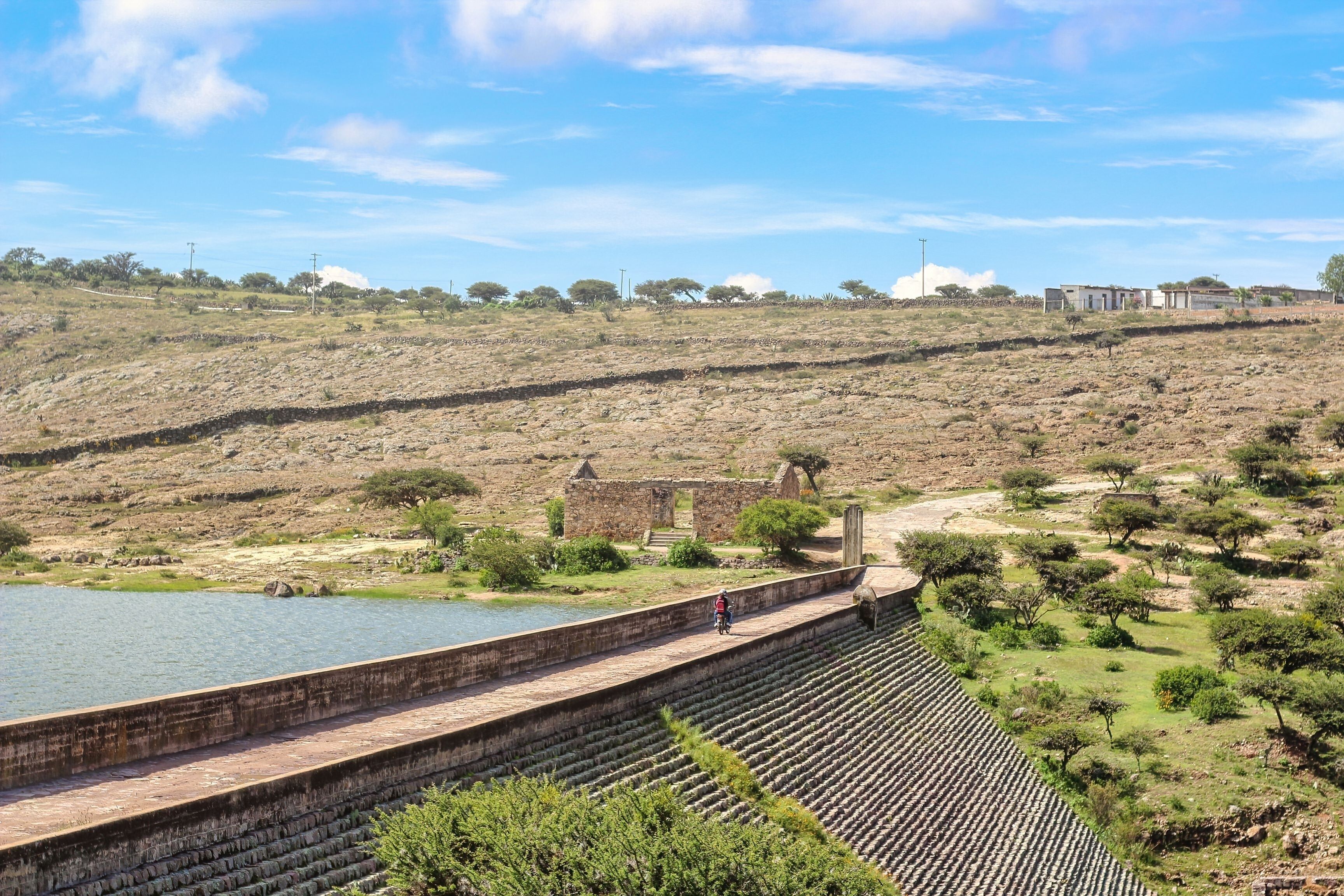 landscape of the river in Doctor Mora Guanajuato México