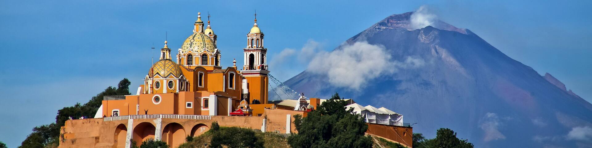 Iglesia de Cholula, Puebla, México.
