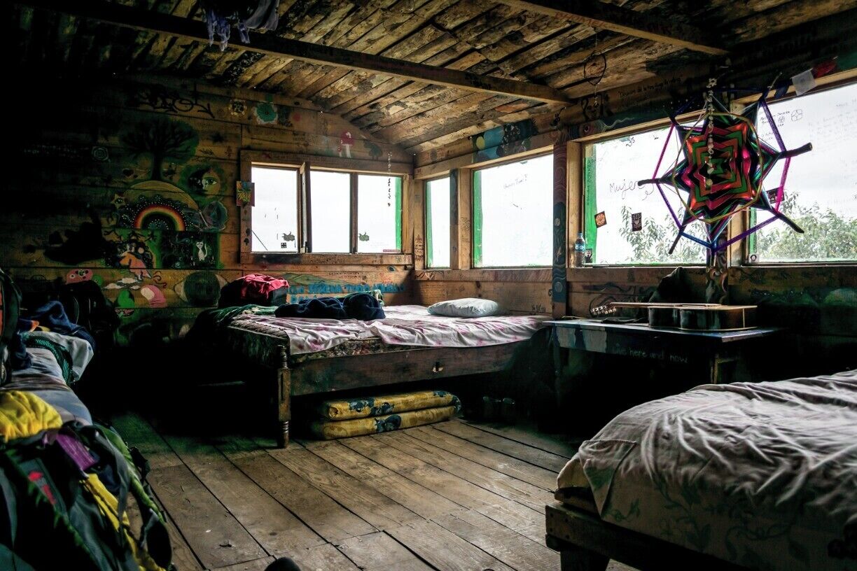 This was my dorm in San José del Pacífico. For only $4usd a night, it is one of the cheapest hostels I've ever stayed in Mexico. 

And the view was amazing!