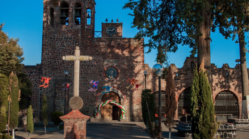 San Mateo Atenco, Toluca Mexico - Dic 2012
Cathedral of the town, and main square