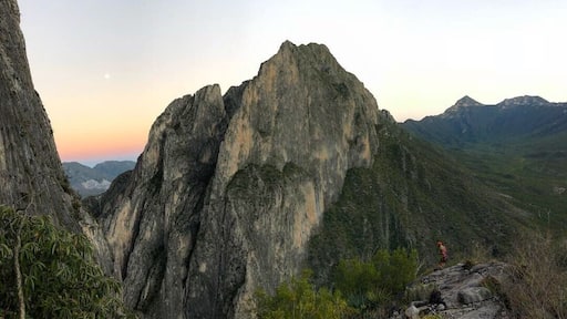 Sunset during the rappel down off Time Wave Zero, 2300 ft of bolted climbing. This photo is from about 800 ft up. 🤘
I’m excited to enter my photo into this contest. I’ve been traveling in my van for about a year now so it was hard to choose which photo to enter. But this is definitely one of the top photos that has also been a highlight climb during my travels so far. #adventure #climbing #climbtime
