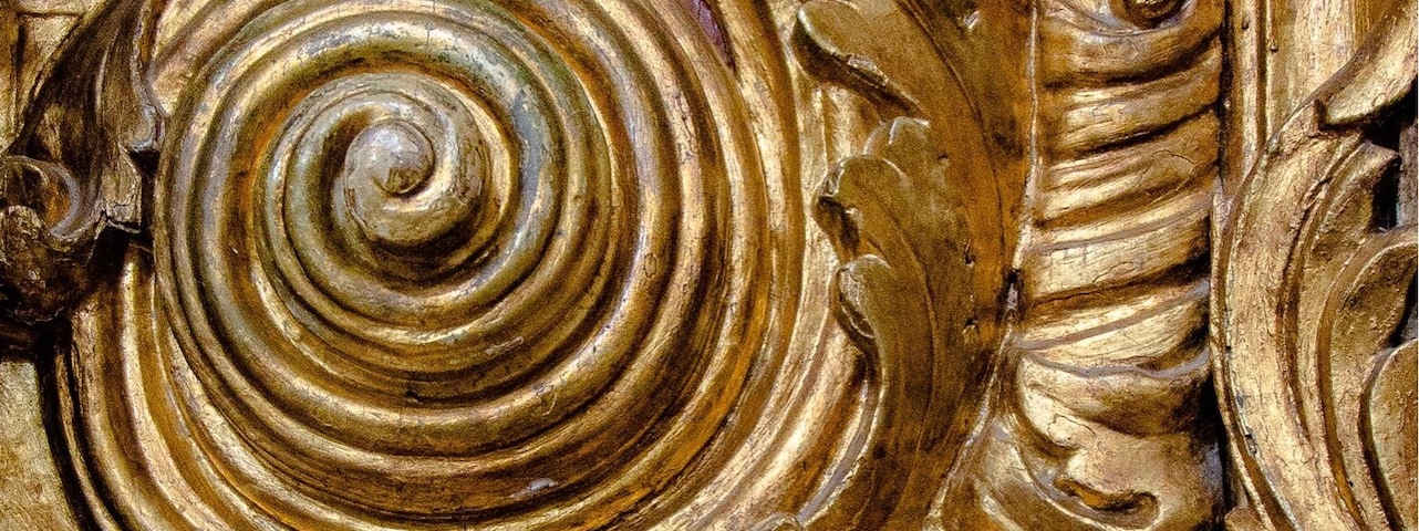 The intricate beauty of the Mexican Baroque conveys a sublime expression of aesthetics and faith. A detail of one of the altars at the Parish of Saint Francis of Assisi in Comonfort, Guanajuato, MX.