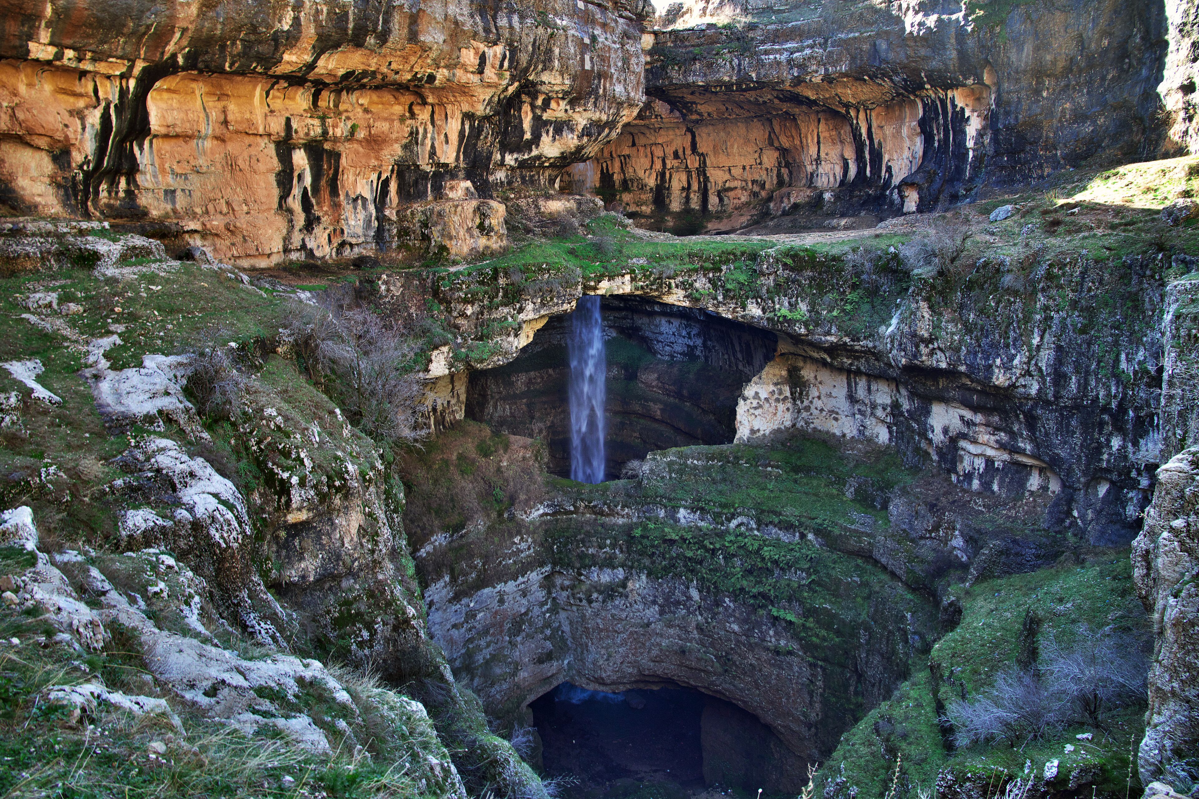 Baatara gorge waterfall, Lebanon