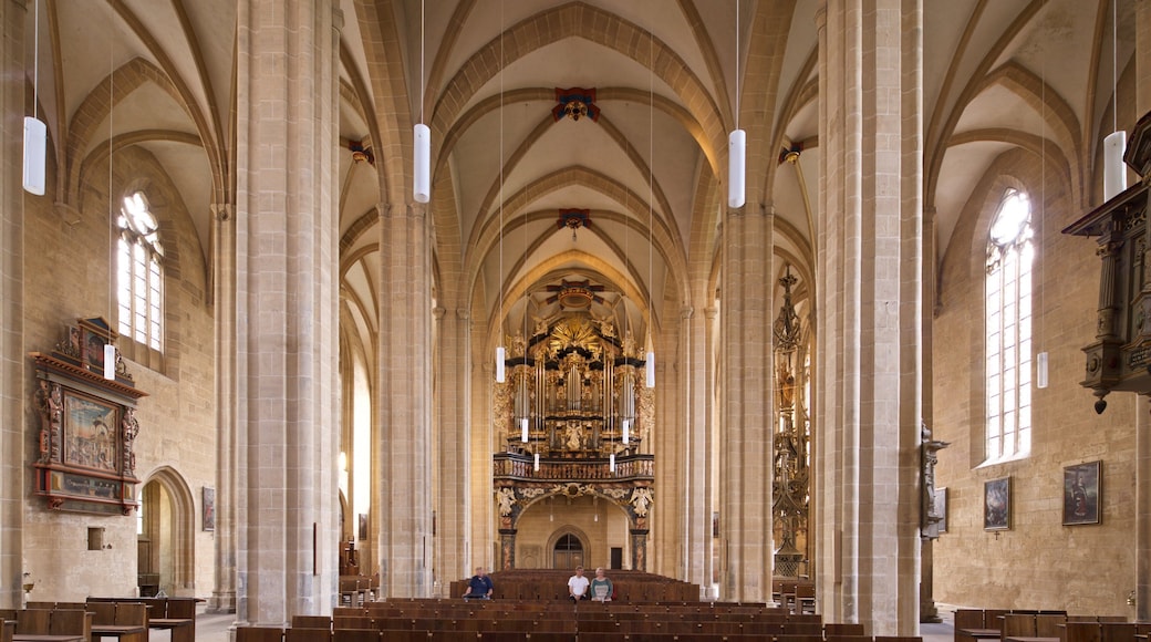 Erfurt which includes interior views, a church or cathedral and heritage elements