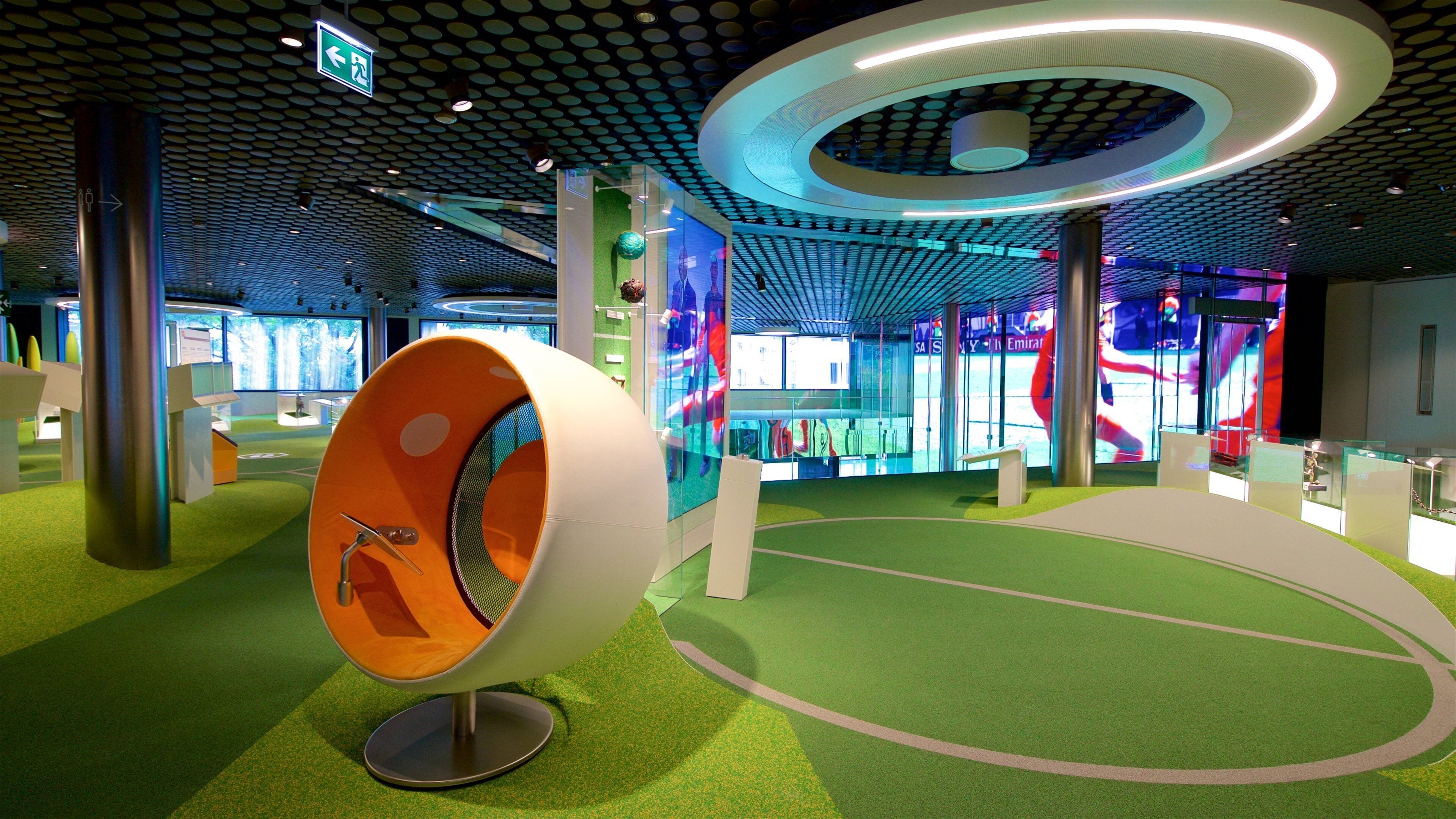 FIFA World Football Museum featuring interior views