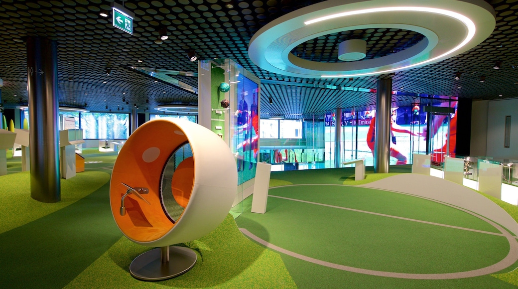 FIFA World Football Museum featuring interior views