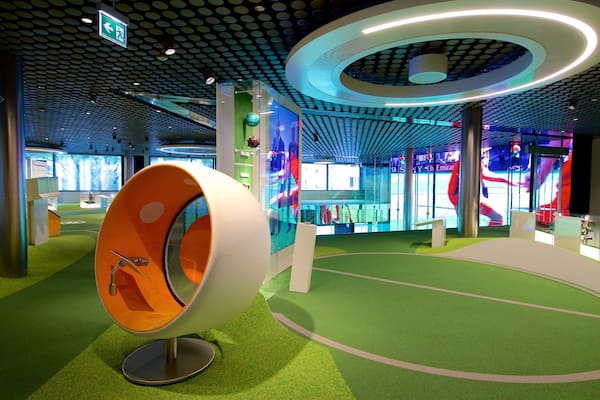 FIFA World Football Museum featuring interior views