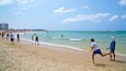 Tel Aviv which includes swimming, a sandy beach and general coastal views