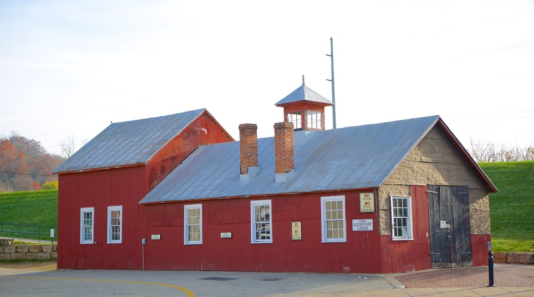Old Blacksmith Shop which includes a small town or village