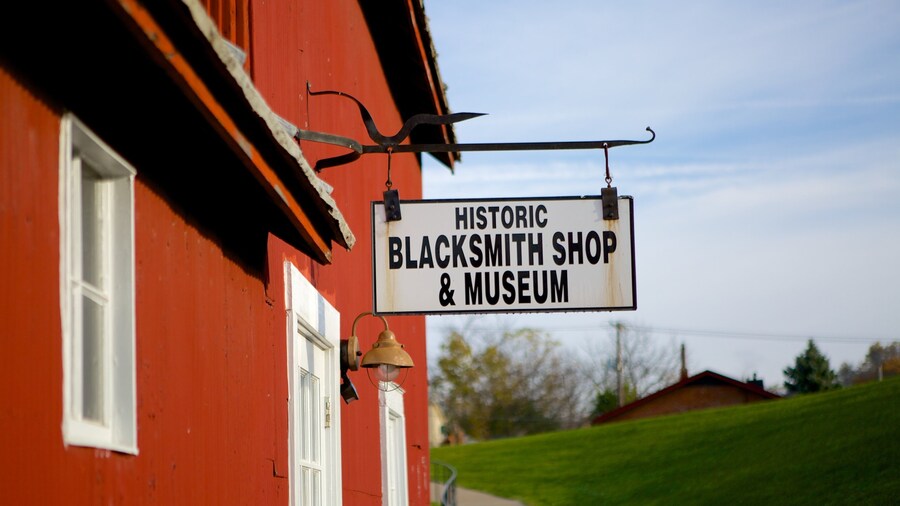 Old Blacksmith Shop featuring signage