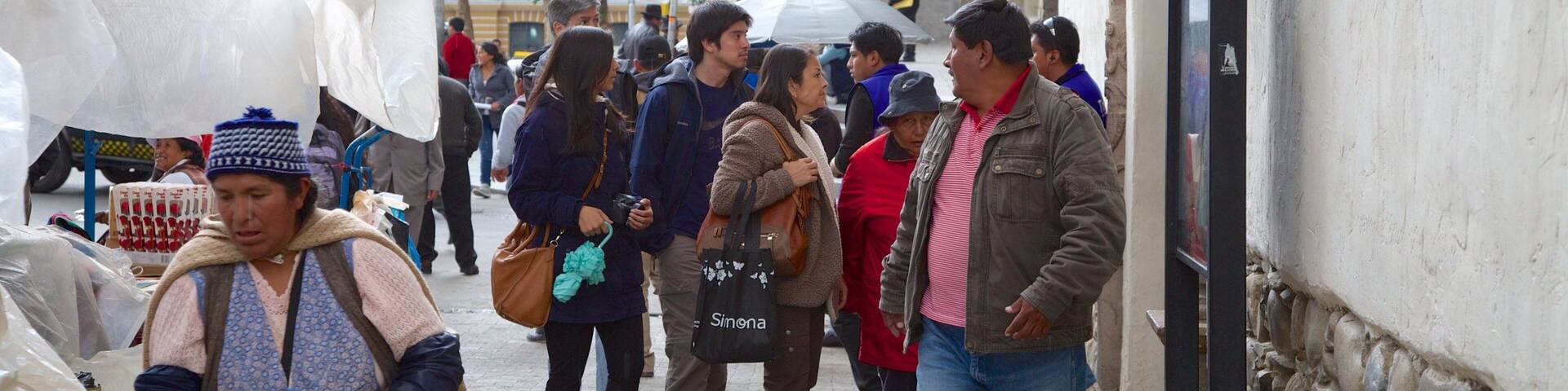 La Paz as well as a small group of people