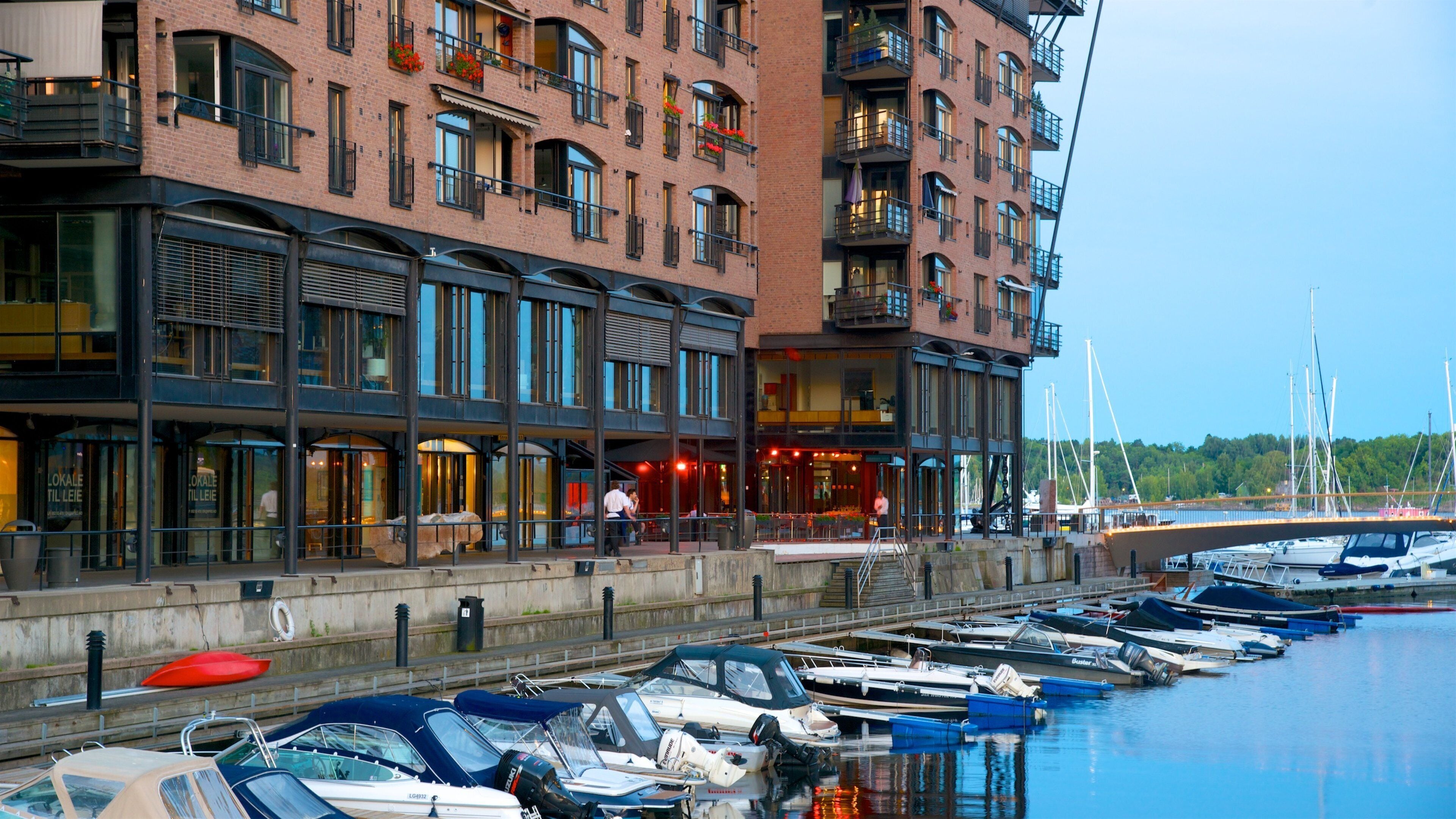Oslo featuring a city and a marina