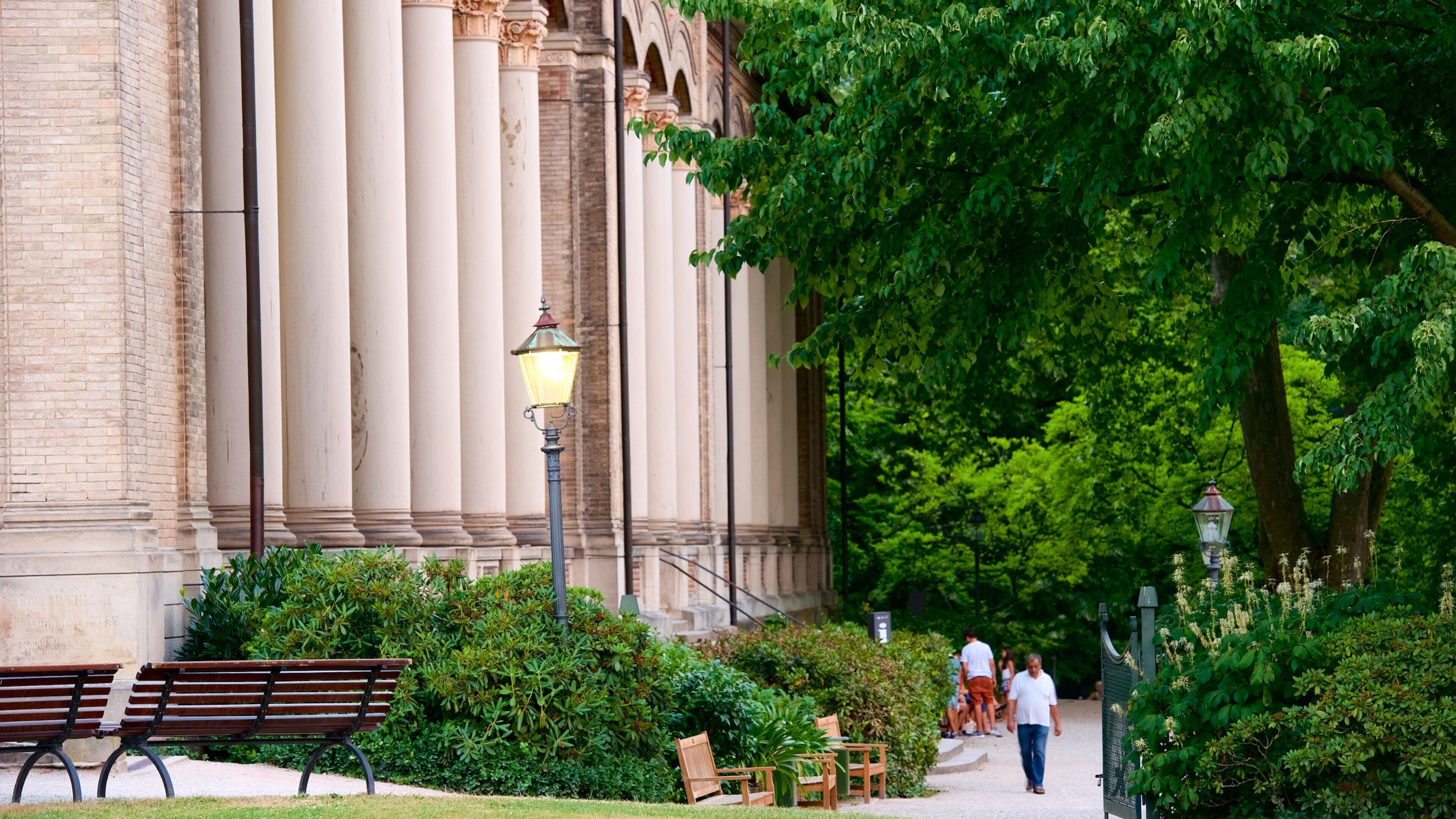 Trinkhalle featuring a park