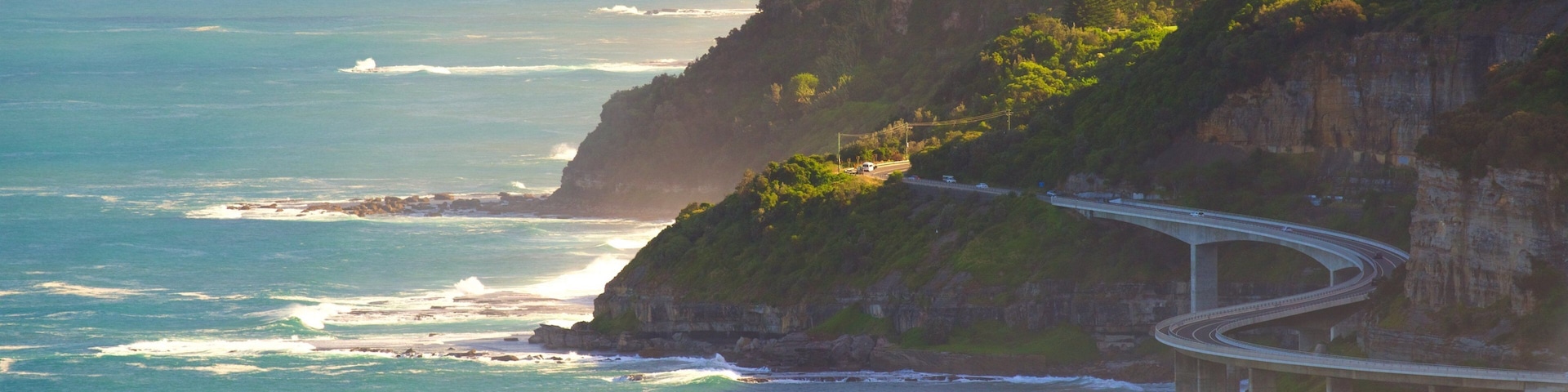 Wollongong featuring rugged coastline