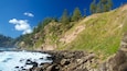 Norfolk-Insel welches beinhaltet Felsküste und allgemeine Küstenansicht