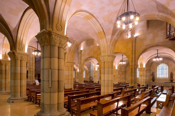 San Pedro Church showing heritage elements, a church or cathedral and interior views