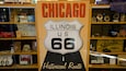Señal de la Ruta Histórica de Chicago, US 66.