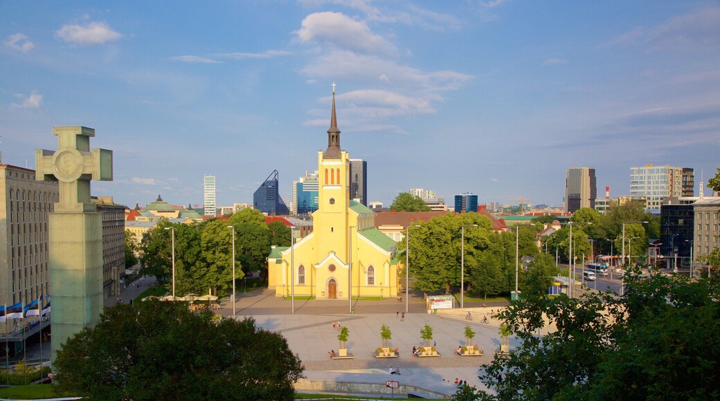 Tallinn featuring heritage architecture and a square or plaza