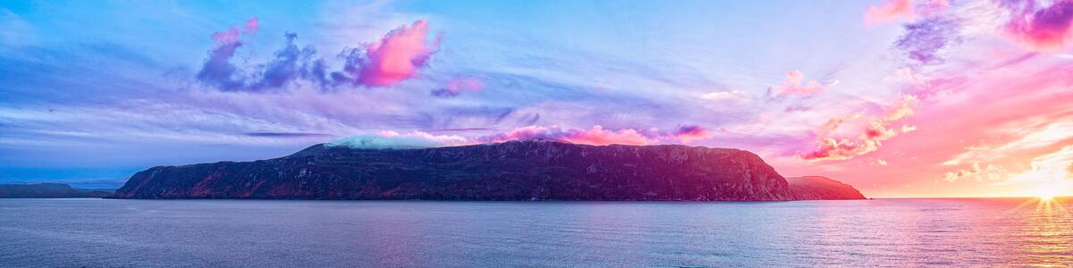 Sunset over Bonne Bay Lookout