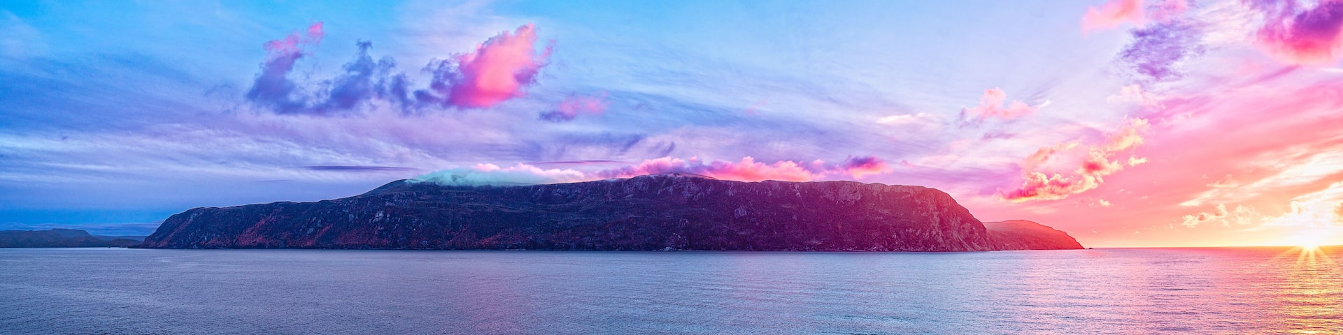 Sunset over Bonne Bay Lookout