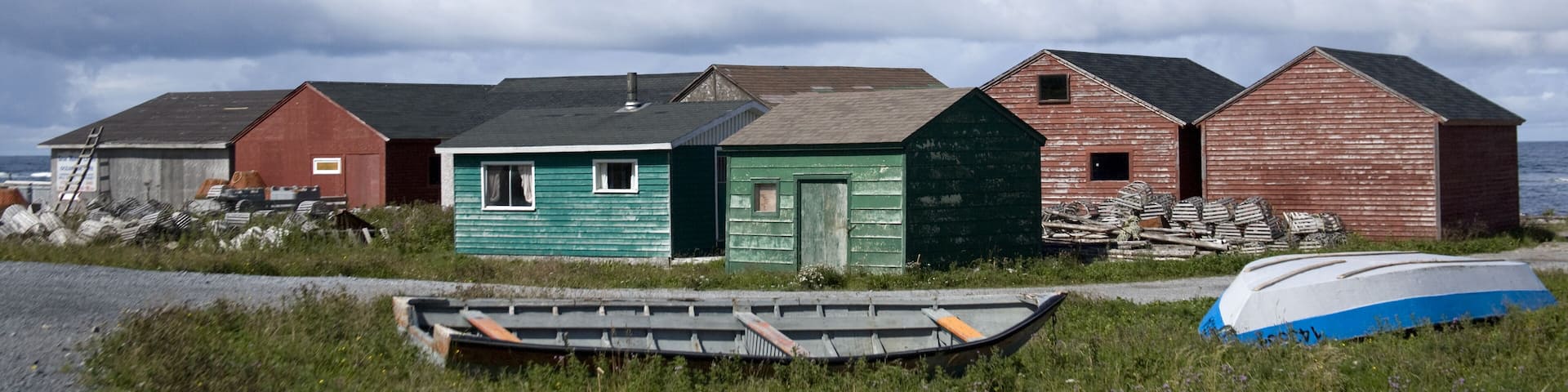 North America, Canada, Newfoundland and Labrador, Sally's Cove, Fish Sheds
