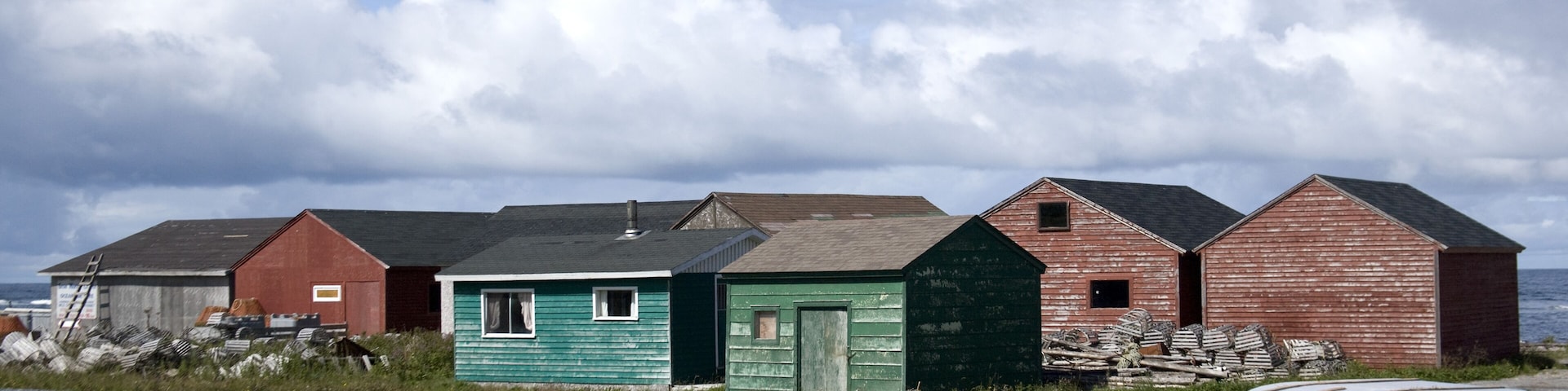 North America, Canada, Newfoundland and Labrador, Sally's Cove, Fish Sheds