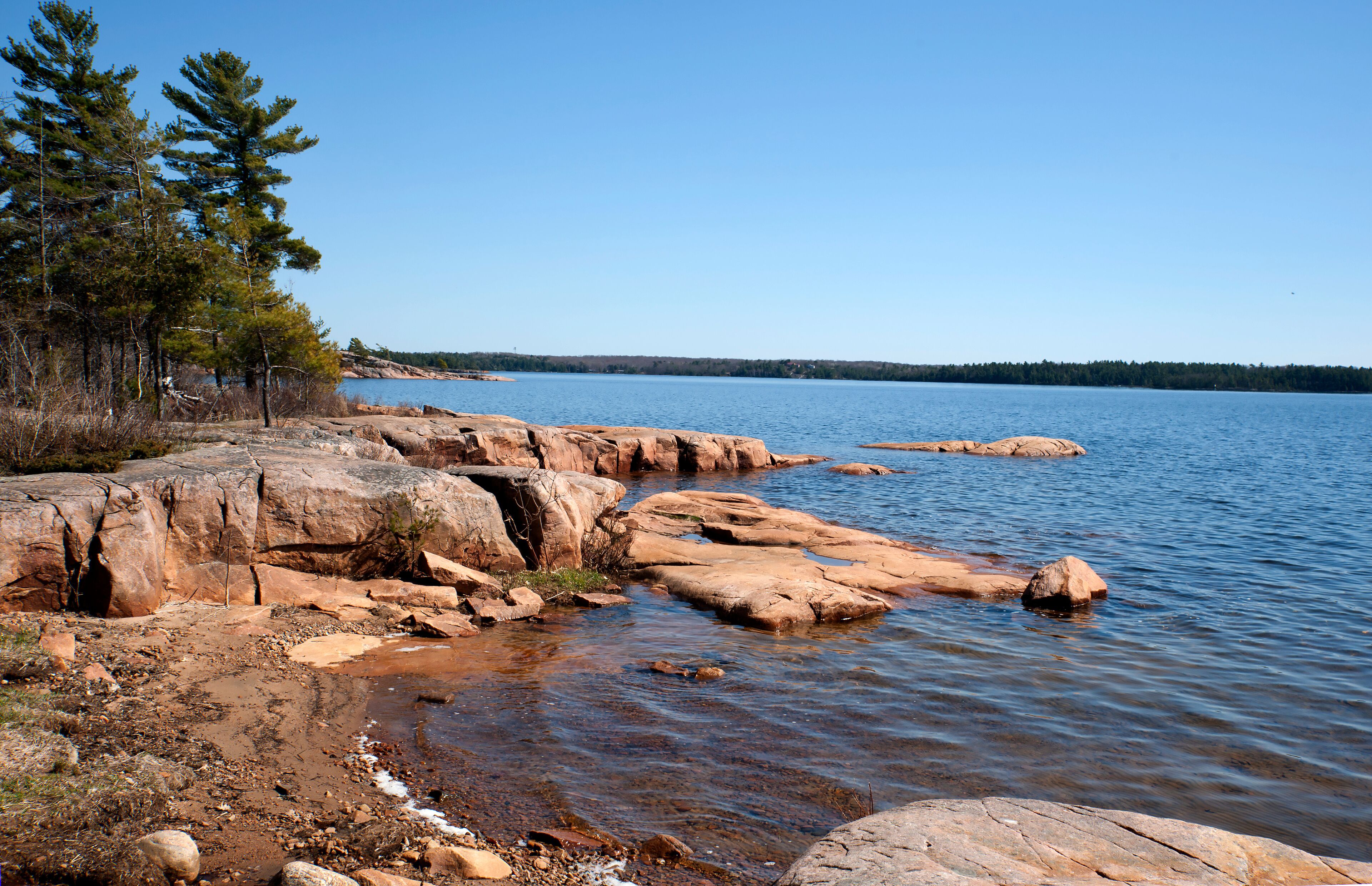 Beautiful rugged Georgian Bay Landscape in Ontario, canada