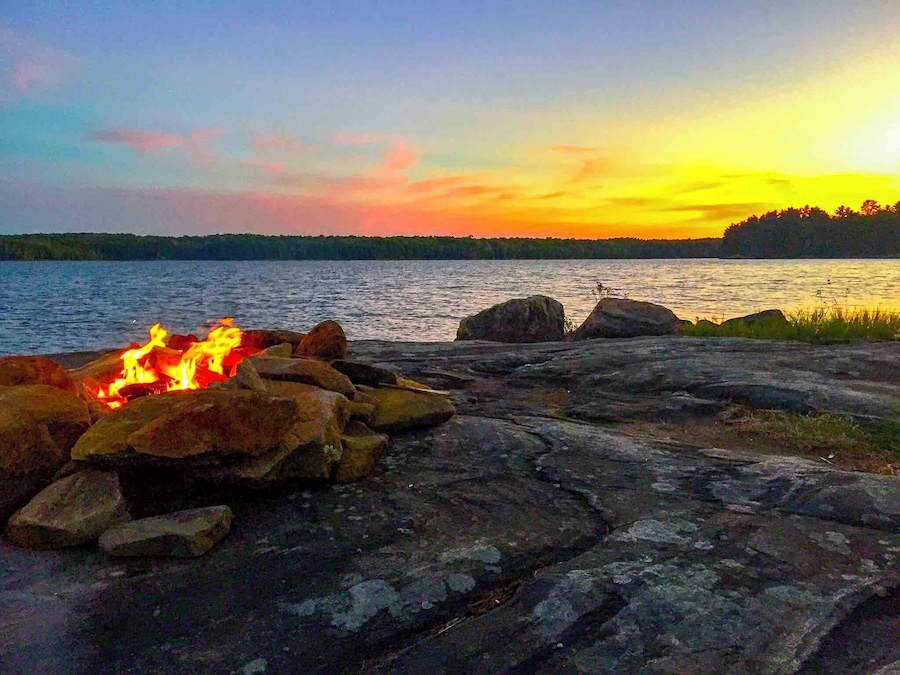 Summer night campfire in one of my favourite places
#sunset #lake #campfire #canadianshield #ontario #canada