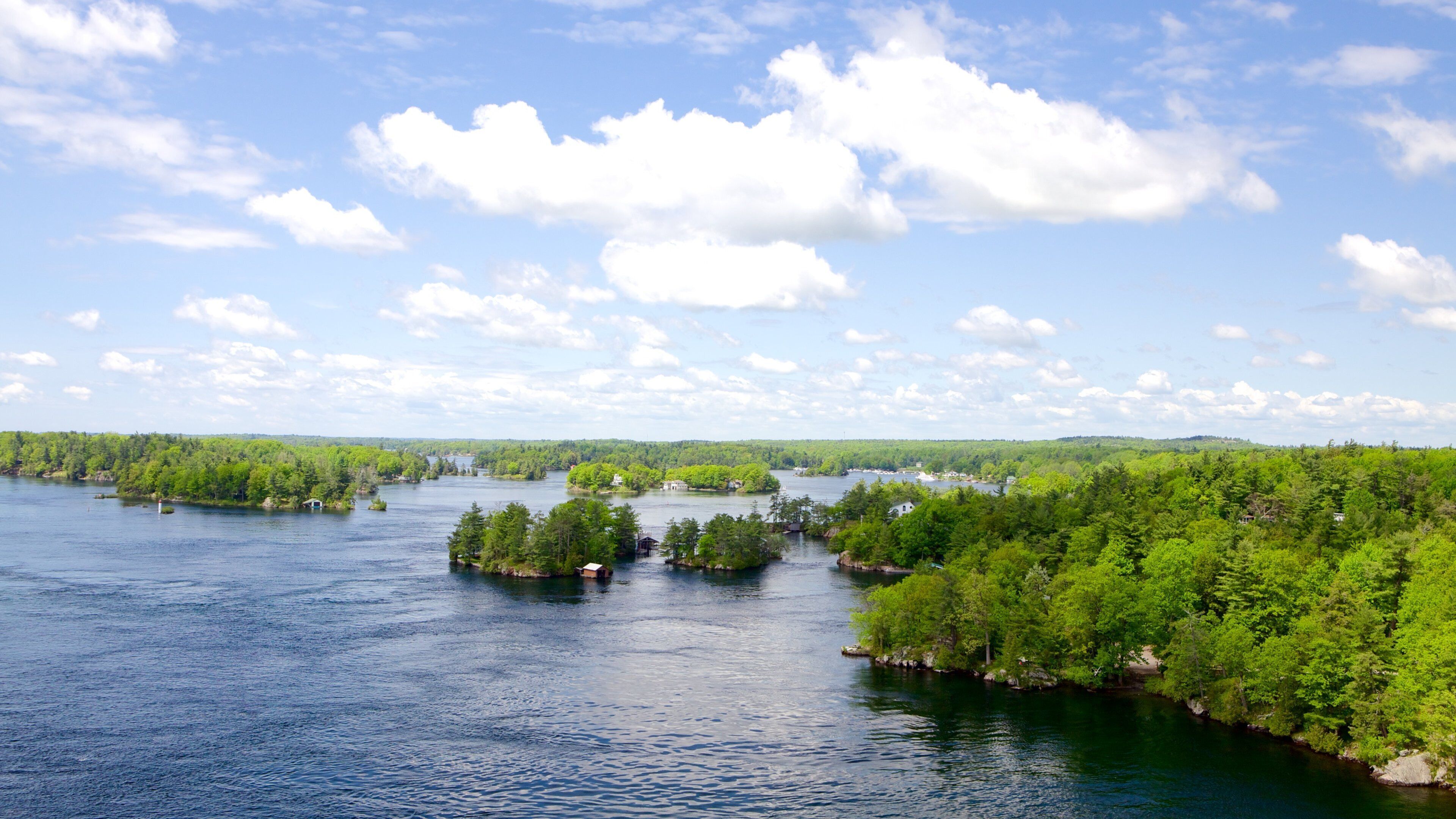 Leeds and the Thousand Islands showing a river or creek, landscape views and wetlands