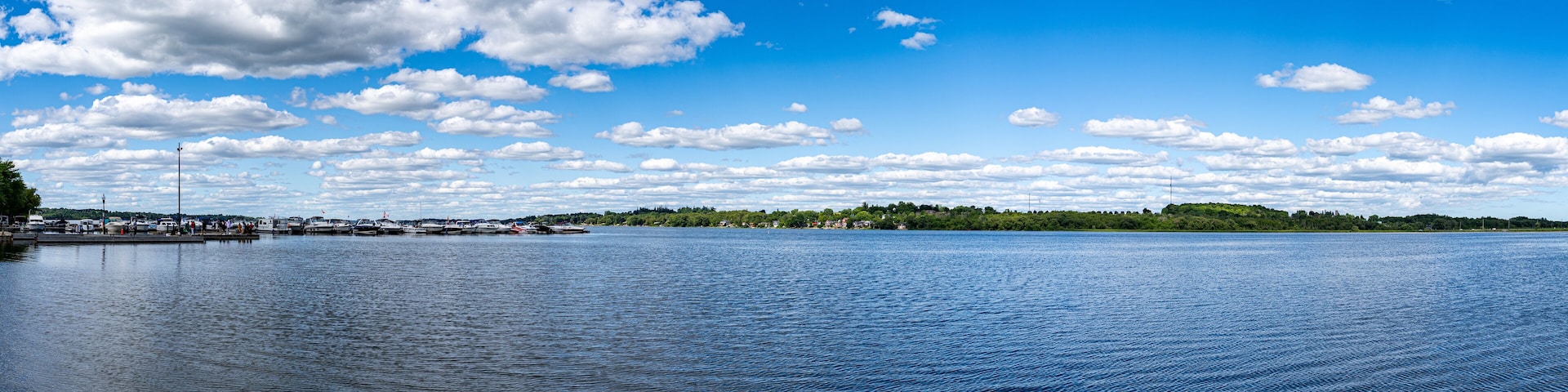 View of Lake Scugog from Port Perry waterfront.