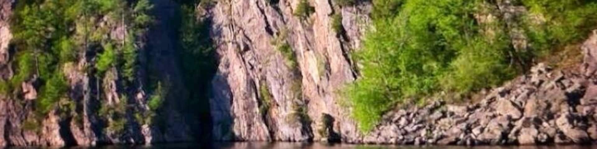 Off the trail at Bon Echo Provincial Park