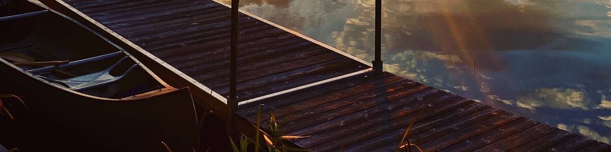 Sunrise over Christie Lake in the Tay Valley of Perth, Canada.