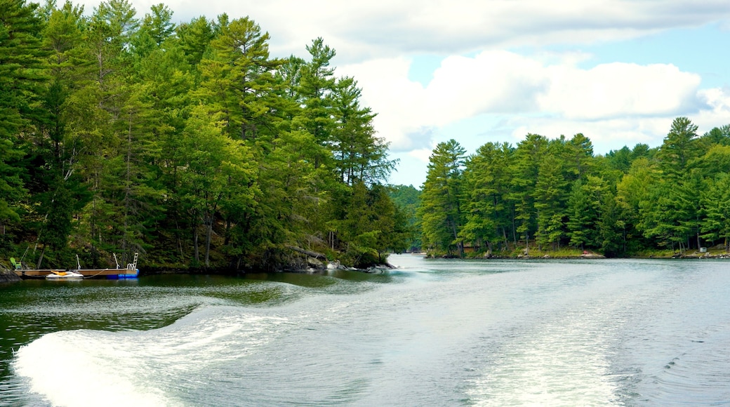 Boating on the Trent Severn Waterway in Muskoka Ontario, Canada