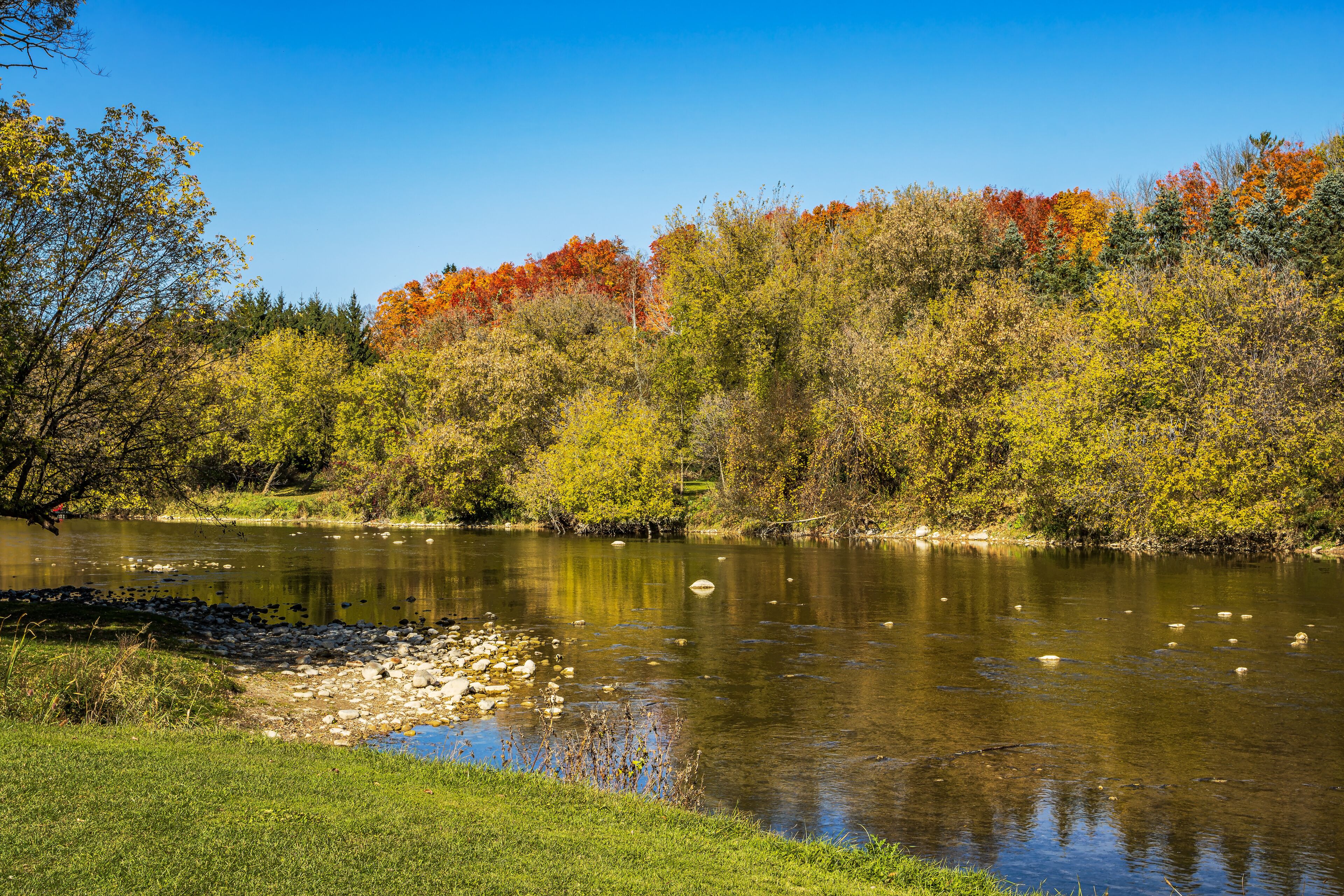 Conestogo River, St. Jacob's, Waterloo, Ontario, Canada