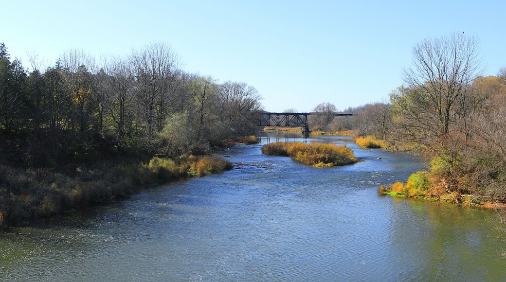 Conestoga River in St Jacobs, Ontario, Canada