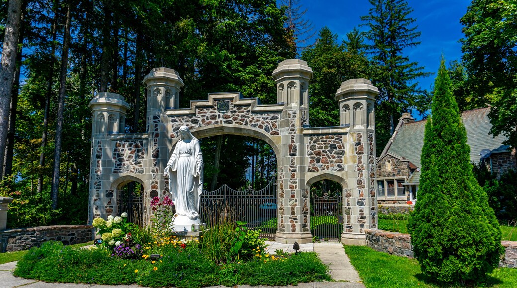 The Marylake Augustinian Monastery - the Main Gate - King city, Marylake, Ontario, Canada.