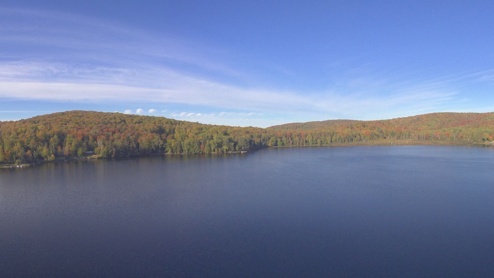 Aerial Landscape - Diamond Lake in Hastings Highlands, Ontario, Canada