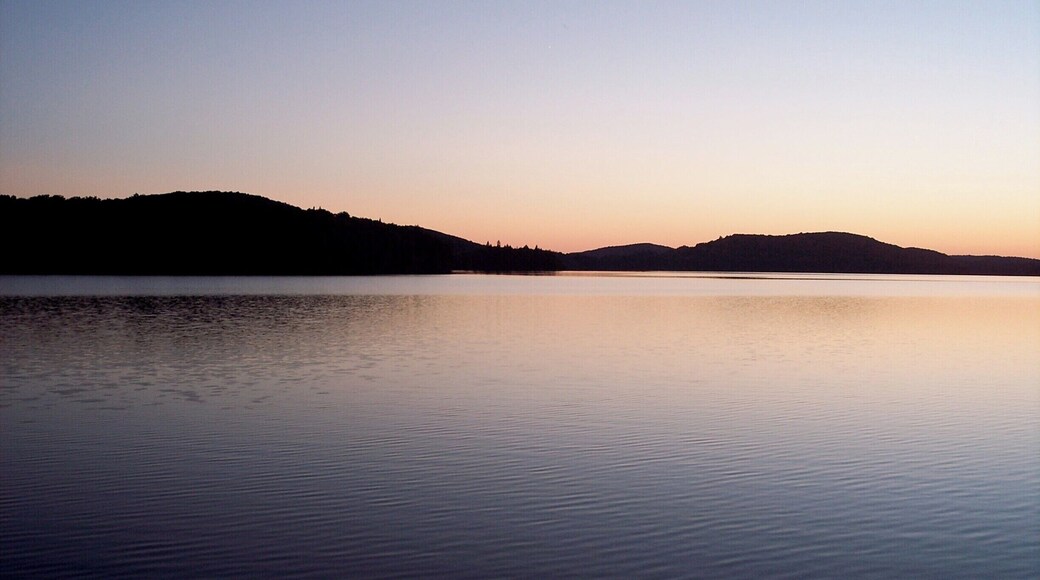 Not a ripple nor a slash nor a sound, until some loons came along. #lakes #forests #colorful