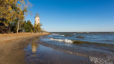 The historic Pelee Island Lighthouse in autumn