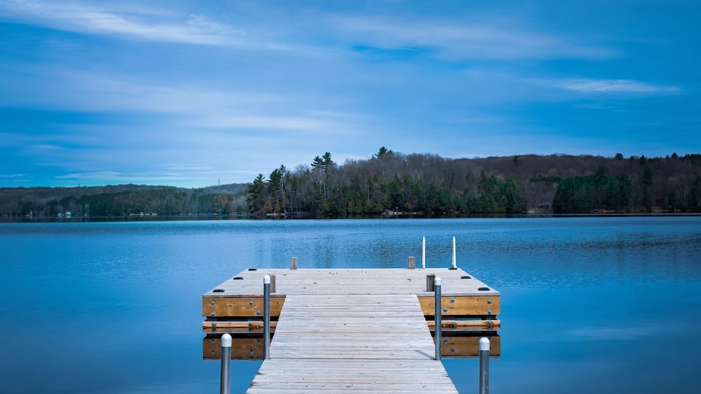 Dock at Bob Lake, Minden, Ontario