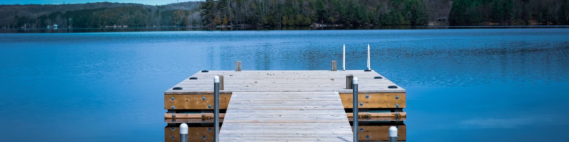 Dock at Bob Lake, Minden, Ontario