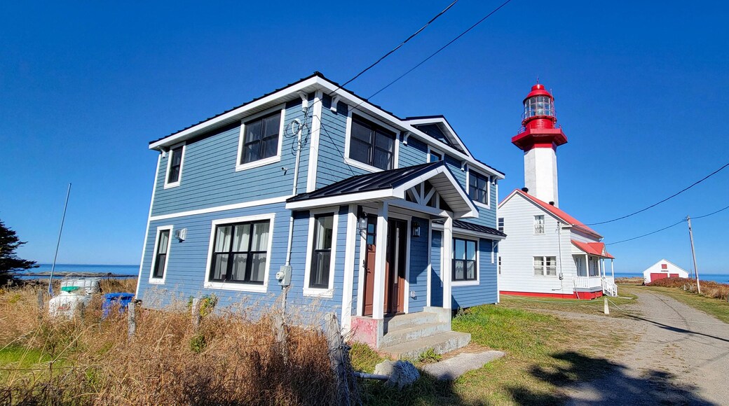 The Metis lighthouse (Mitis Point Lighthouse) in Gaspésie, Québec, Canada