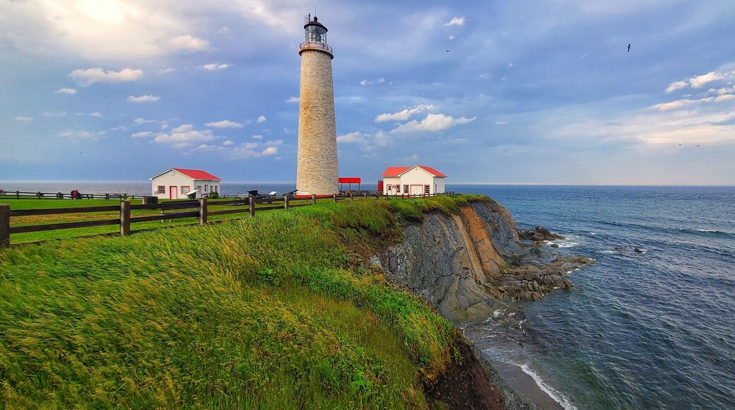 Lighthouse on the coast Gaspesie