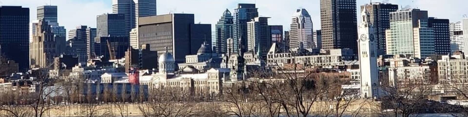The Montreal skyline in daylight