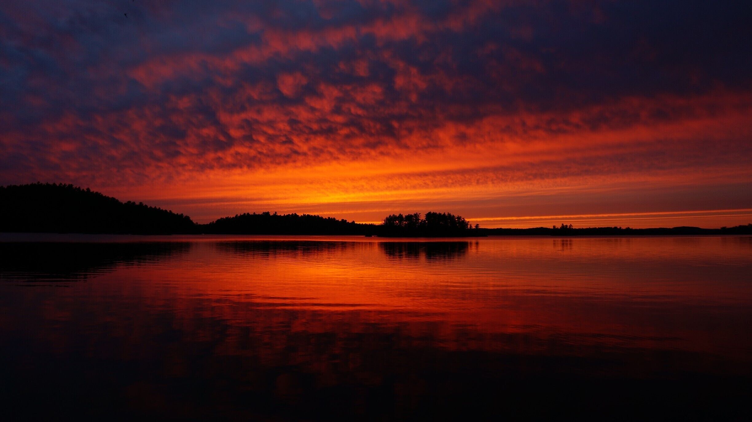 What a spectacular sunset we had last night while camping! This picture has not been altered or photo shopped in any way. These are natures true colors! #colorful 