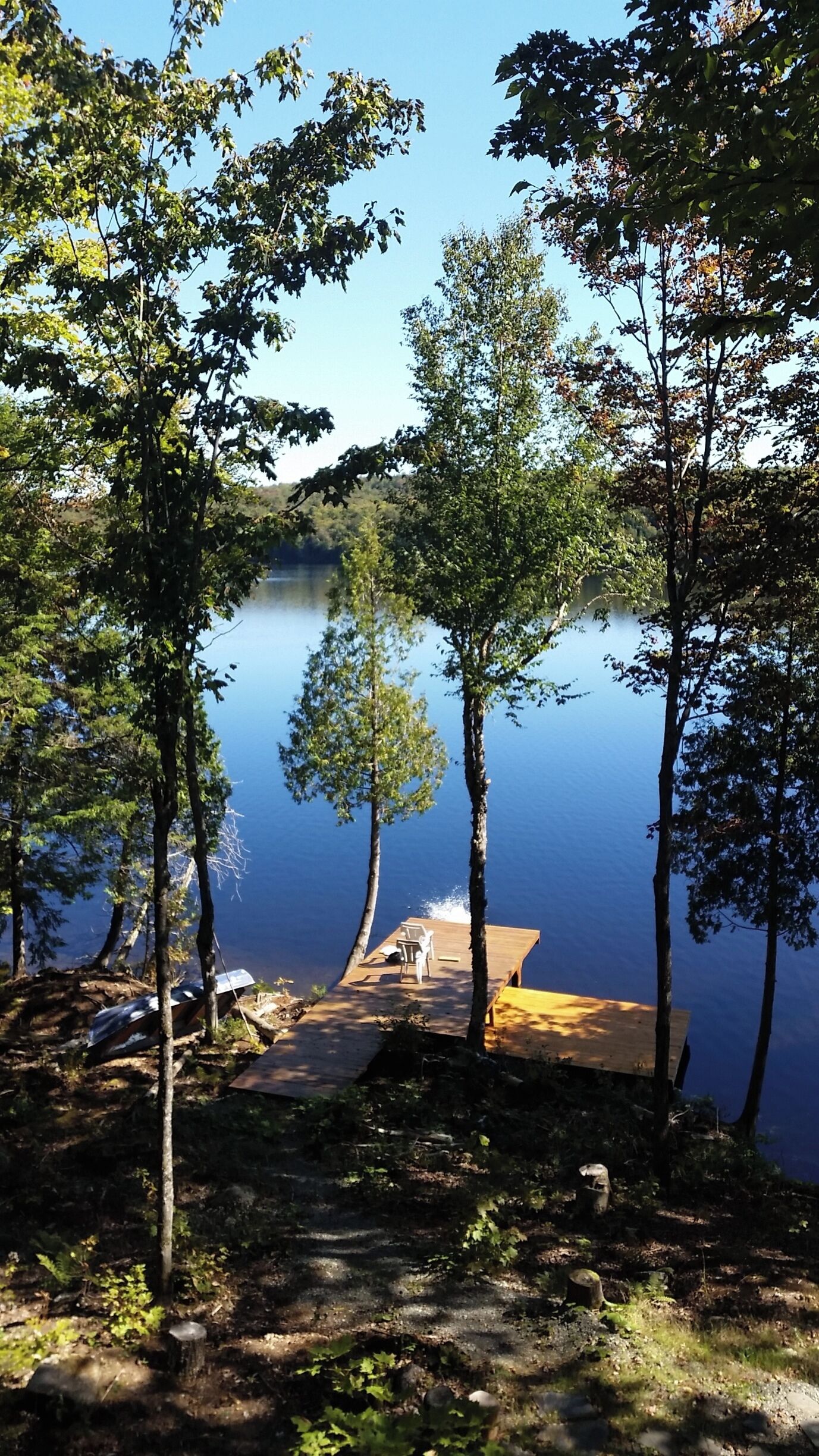 Love splashing in the #Blue of Lac Breeches. Cold water harvests the best memories.