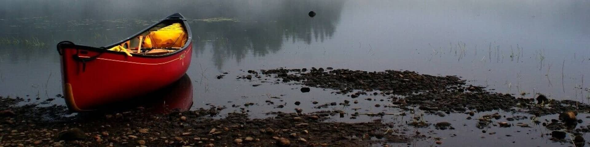 I woke to find this thick, early morning mist while on a 5 day white water canoe camping trip down the Dumoine River, Quebec, Canada. It was so nice to enjoy my morning tea in the quiet solitude before tackling a long day in the rapids.