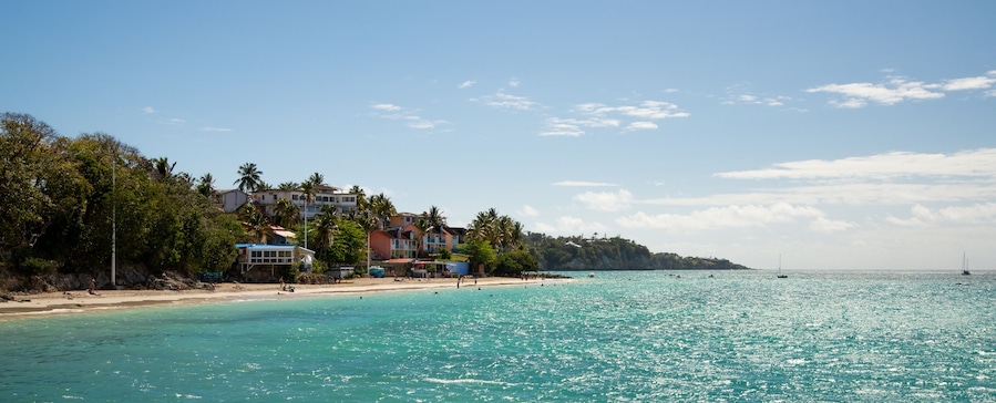 Panorama plage de la Datcha Les Gosier Grande Terre Guadeloupe France